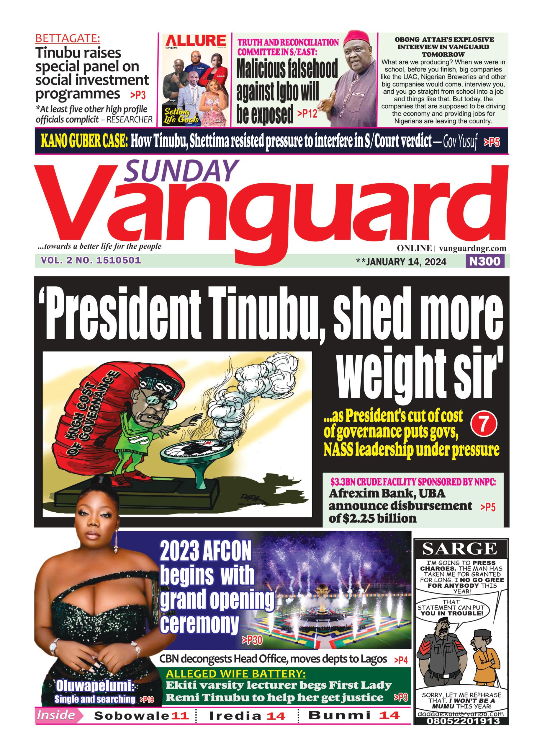 14 January 2024