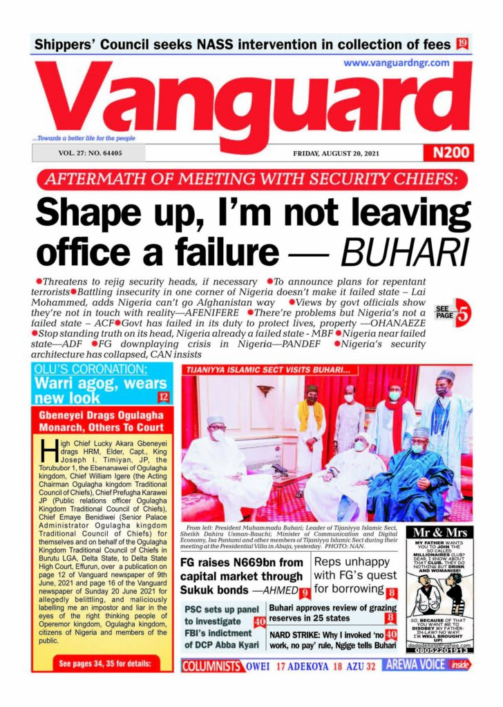 Vanguard newspaper