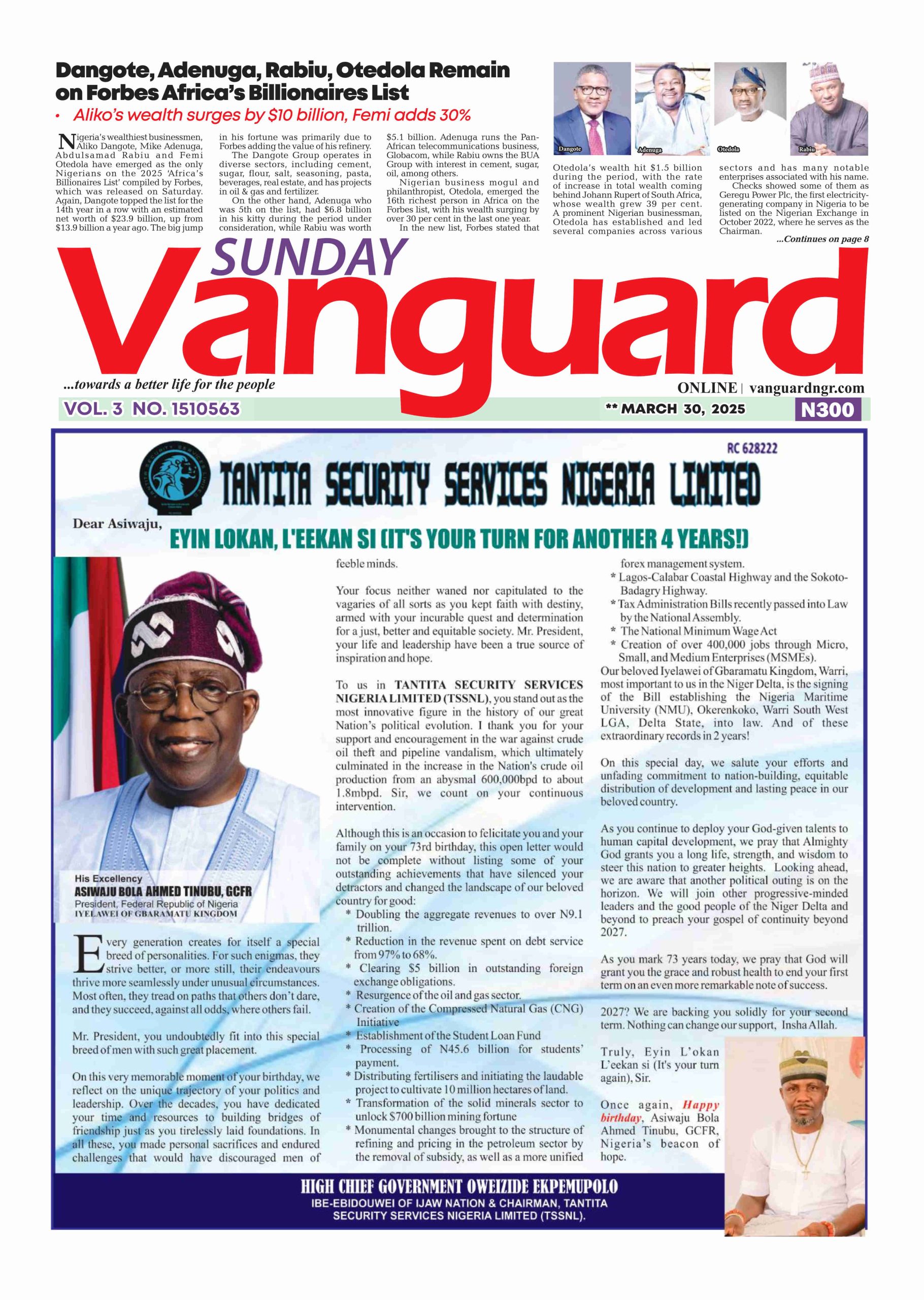 30 March 2025