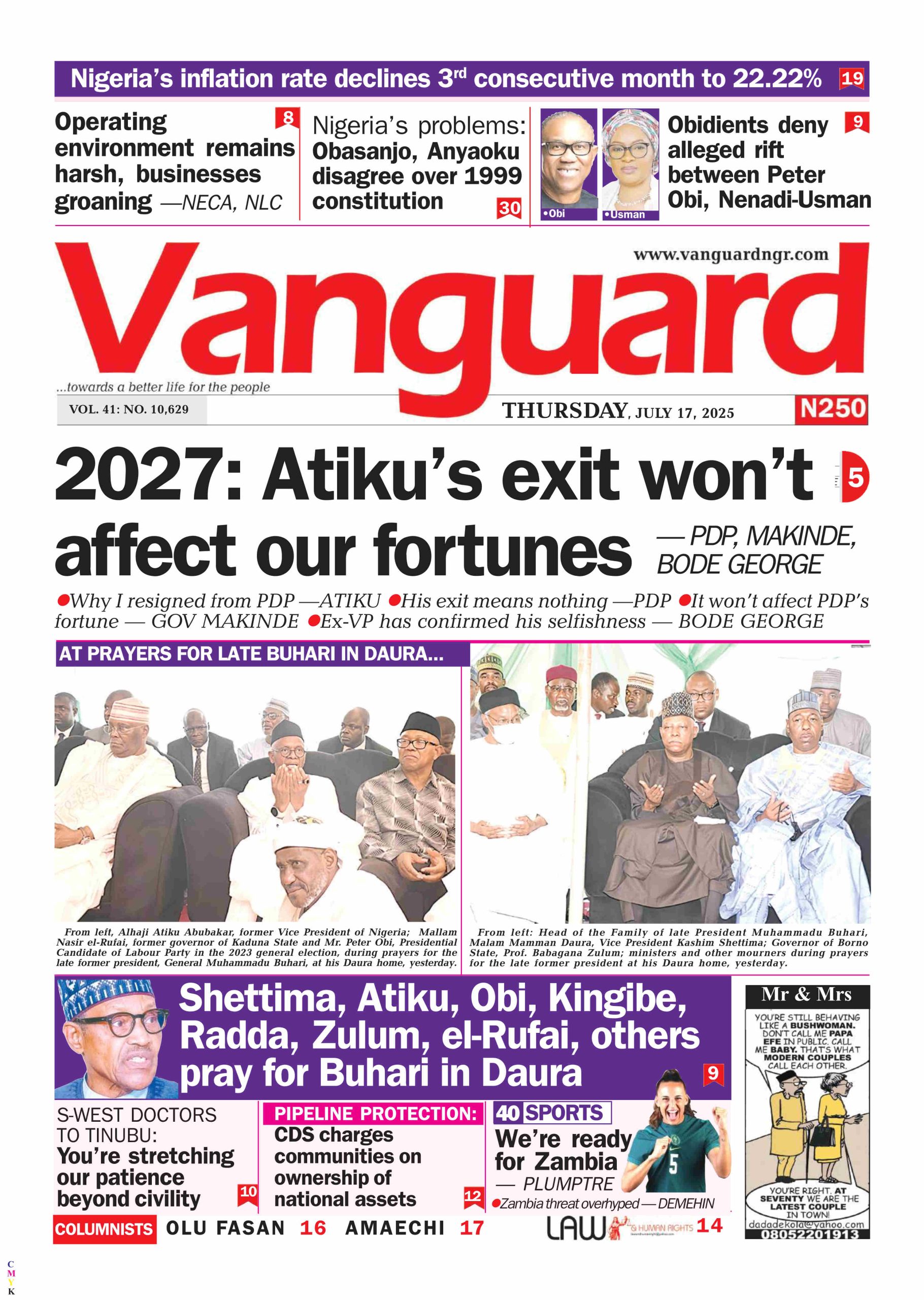 17 July 2025