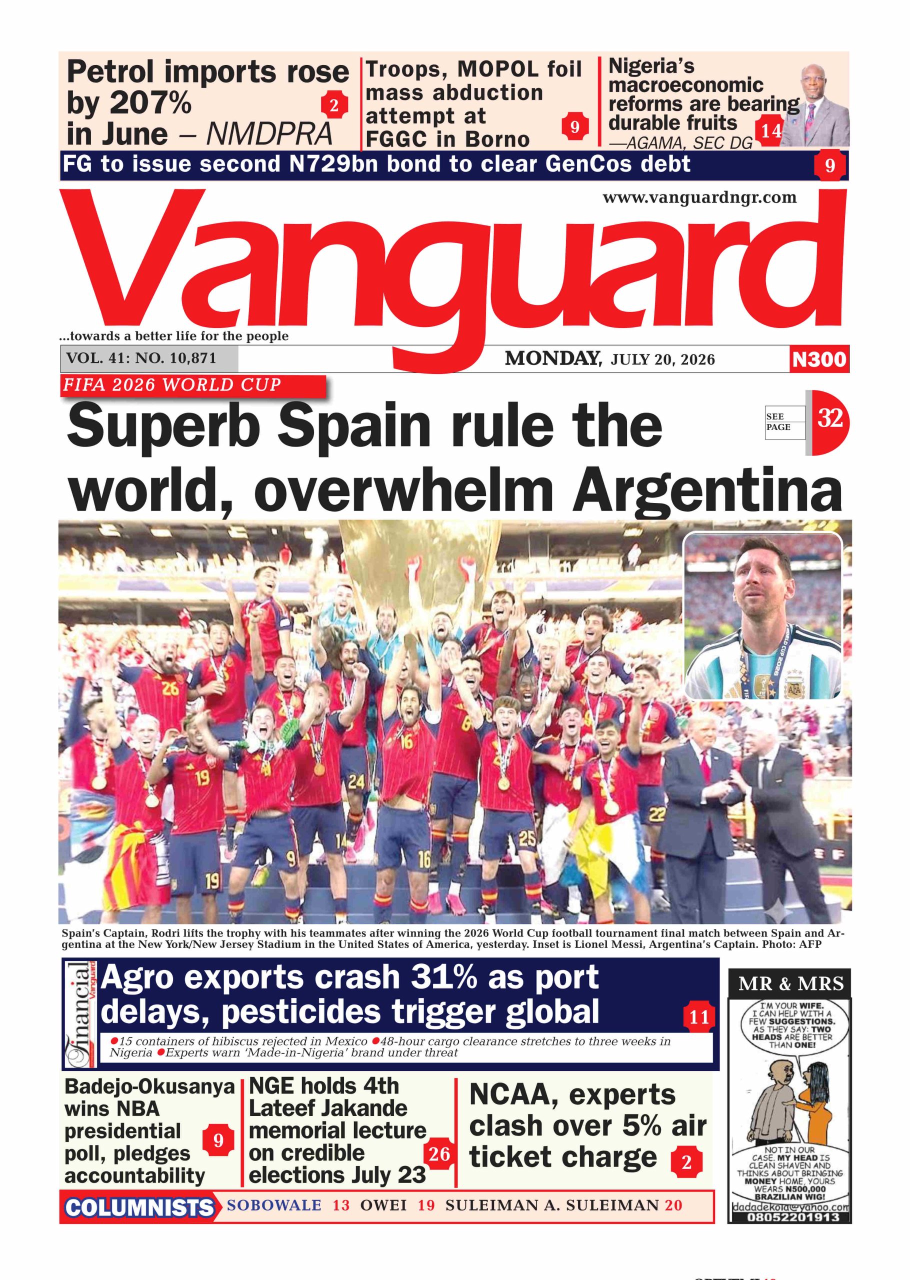 20 July 2026